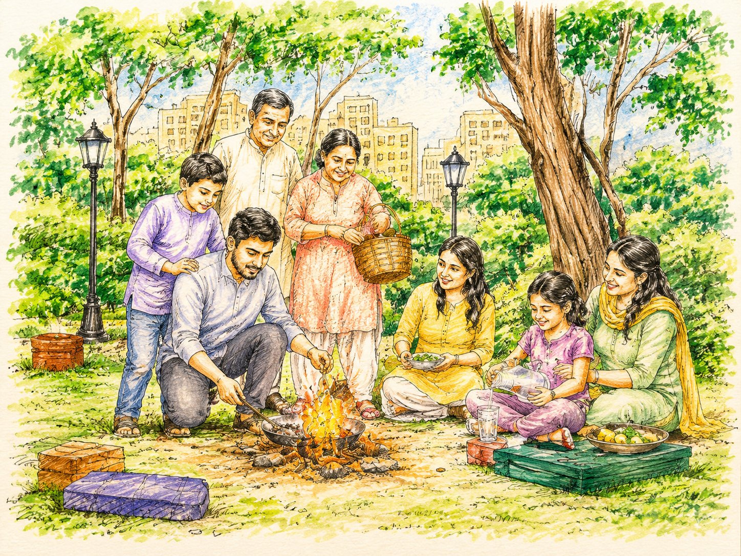 The Gatherers — plazas and gathering lawns